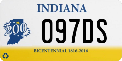 IN license plate 097DS