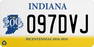 IN license plate 097DVJ