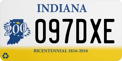 IN license plate 097DXE