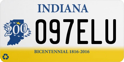 IN license plate 097ELU