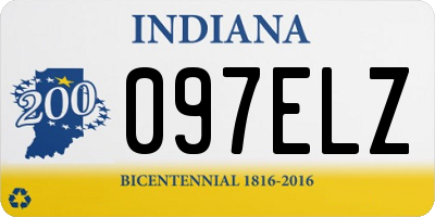 IN license plate 097ELZ