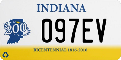 IN license plate 097EV