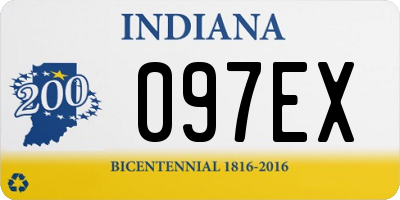 IN license plate 097EX