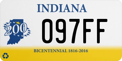 IN license plate 097FF