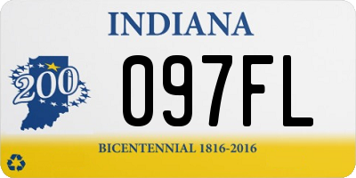 IN license plate 097FL