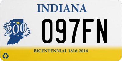 IN license plate 097FN