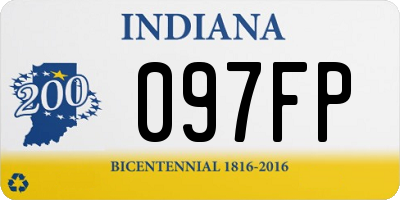 IN license plate 097FP