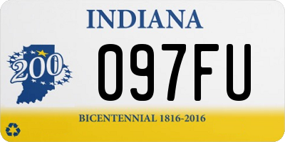 IN license plate 097FU