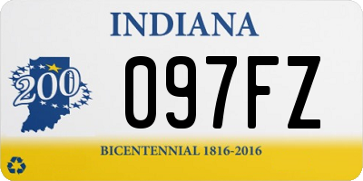 IN license plate 097FZ