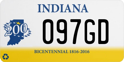 IN license plate 097GD
