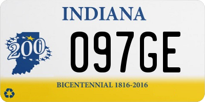 IN license plate 097GE