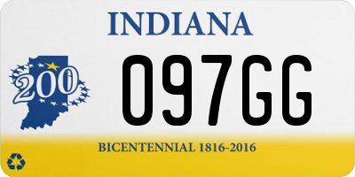 IN license plate 097GG