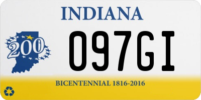 IN license plate 097GI