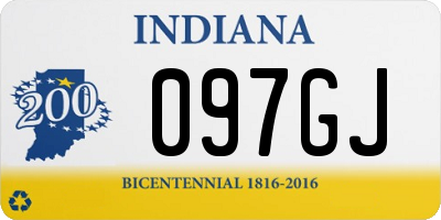 IN license plate 097GJ