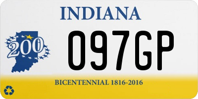 IN license plate 097GP