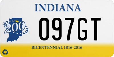 IN license plate 097GT