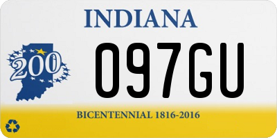 IN license plate 097GU