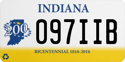 IN license plate 097IIB