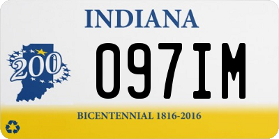 IN license plate 097IM