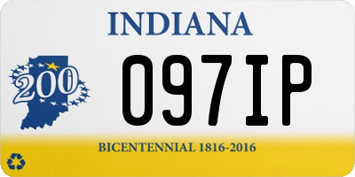 IN license plate 097IP