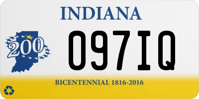 IN license plate 097IQ