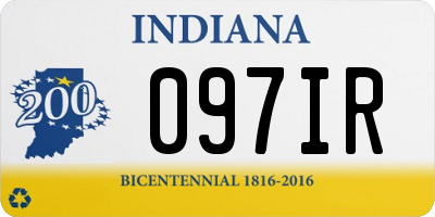 IN license plate 097IR