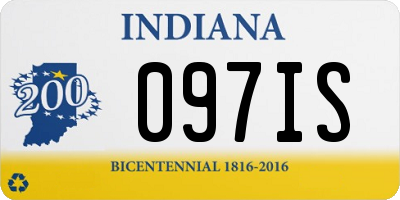IN license plate 097IS