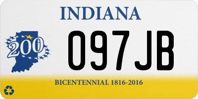 IN license plate 097JB