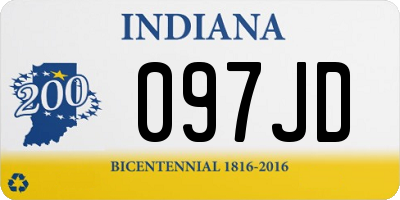 IN license plate 097JD