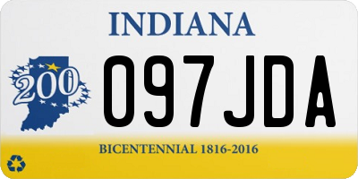 IN license plate 097JDA