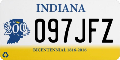 IN license plate 097JFZ