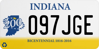 IN license plate 097JGE