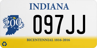 IN license plate 097JJ