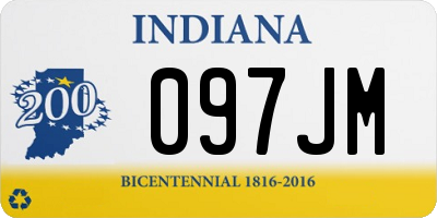 IN license plate 097JM