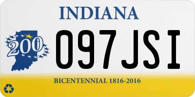 IN license plate 097JSI