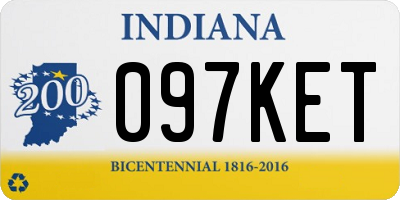 IN license plate 097KET