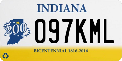 IN license plate 097KML