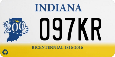 IN license plate 097KR