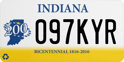 IN license plate 097KYR