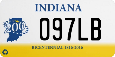 IN license plate 097LB