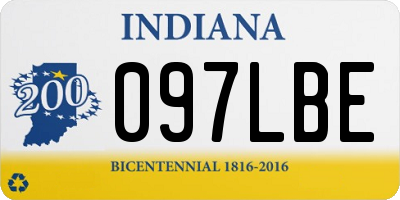 IN license plate 097LBE