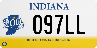 IN license plate 097LL