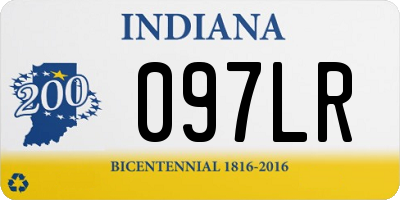 IN license plate 097LR