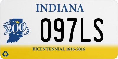 IN license plate 097LS