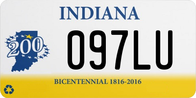 IN license plate 097LU