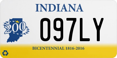 IN license plate 097LY
