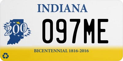 IN license plate 097ME