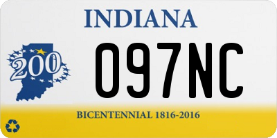 IN license plate 097NC