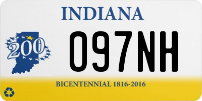 IN license plate 097NH