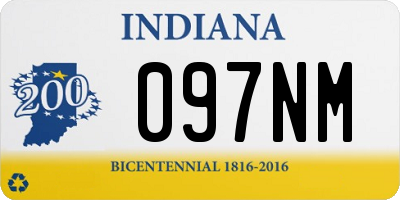 IN license plate 097NM
